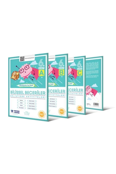 6. Sınıf Bilişsel Beceriler Geliştirme Aktiviteleri Seti (a-b-c) 3 Kitap ürün görseli 1