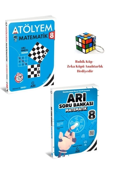 ARI YAYINCILIK 8.SINIF MATEMATİK ATÖLYEM - MATEMATİK SORU BANKASI - HEDİYELİ