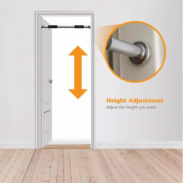 Leyaton 63-100 M Krom Kapı Barı Koridor Barfiksi Barfix Spor Aleti Demiri Barfiks Çubuğu - 2