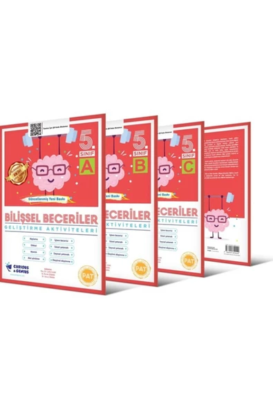 Curinous Genius Yayınları 5. Sınıf Pat Bilişsel Beceriler Geliştirme Aktiviteleri Seti (a B C) Set