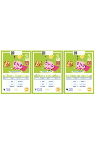 Bilişsel Beceriler Geliştirme Aktiviteleri 3. Sınıf Seti (a-b-c) 3 Kitap Güncellenmiş Yeni Baskı ürün görseli 1