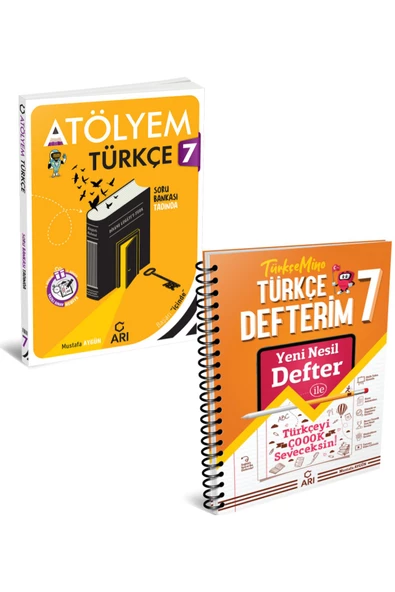 Arı Yayınları 7 Sınıf Türkçe Atölyem Akıllı Defter Seti 2 Kitap