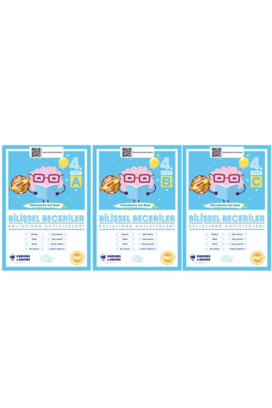 Bilişsel Beceriler Geliştirme Aktiviteleri 4. Sınıf Seti (a-b-c) 3 Kitap Güncellenmiş Yeni Baskı