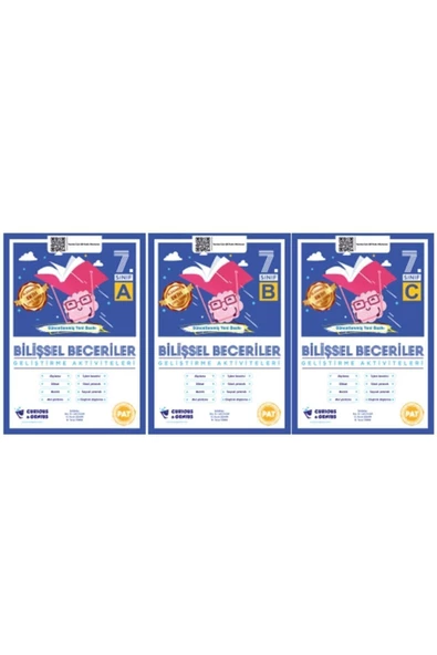 Bilişsel Beceriler Geliştirme Aktiviteleri 7. Sınıf Seti (a-b-c) 3 Kitap Güncellenmiş Yeni Baskı ürün görseli 1