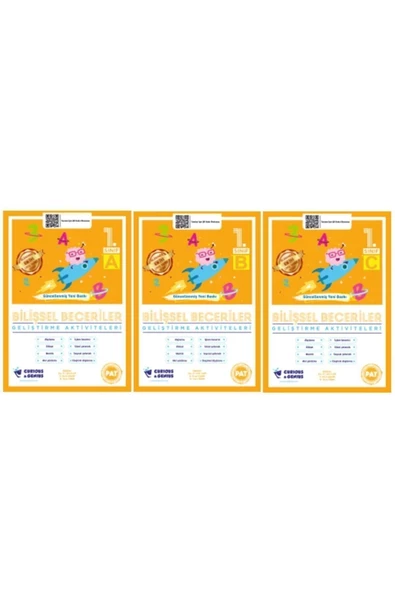 Bilişsel Beceriler Geliştirme Aktiviteleri 1. Sınıf Seti (a-b-c) 3 Kitap Güncellenmiş Yeni Baskı ürün görseli 1