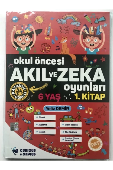 Okul Öncesi Akıl Ve Zeka Oyunları 6 Yaş 2'li Etkinlik Seti Curious&genius
