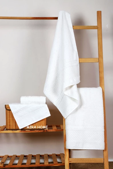 Mira Home 4 Parça Banyo Havlu Takımı Melodi Desen - 3