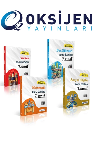 7. Sınıf Oksijen Zihin Açar Soru Bankası Seti - 2