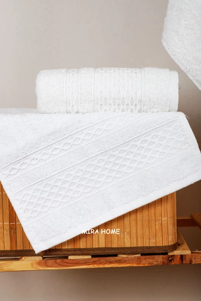 Mira Home 4 Parça Banyo Havlu Takımı Melodi Desen - 4