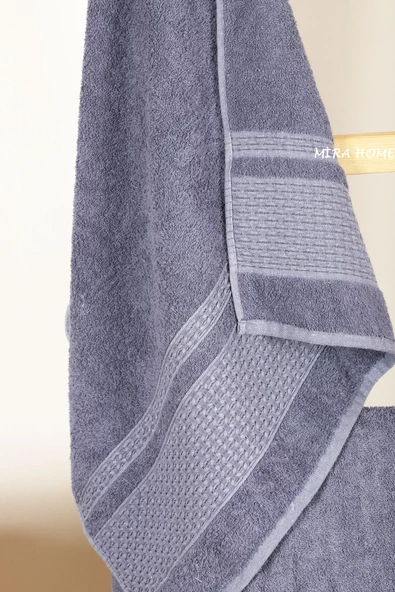 Mira Home 4 Parça Banyo Havlu Takımı Melodi Desen - 9