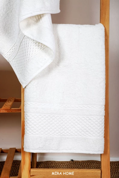 Mira Home 4 Parça Banyo Havlu Takımı Melodi Desen - 6