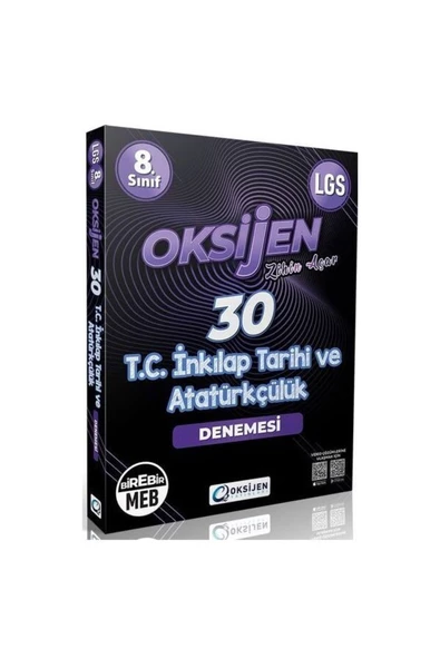 8 Sınıf Lgs T C Inkılap Tarihi Ve Atatürkçülük 30 Deneme Oksijen - 1