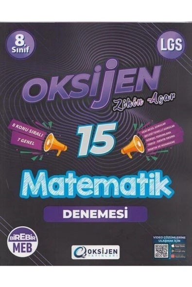 Oksijen 8. Sınıf Lgs Matematik Oksijen 15 Deneme