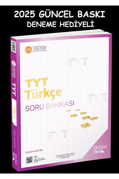 345 TYT TÜRKÇE SORU BANKASI 2025 GÜNCEL BASKI DENEME HEDİYELİ