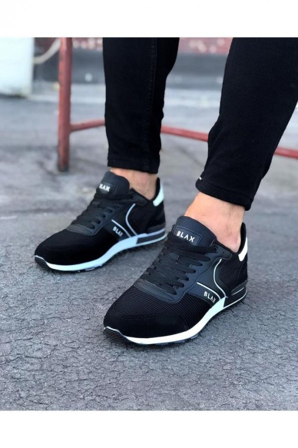 Wagoon WG014 Siyah Erkek Spor Ayakkabı