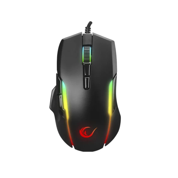 Rampage SMX-R45 ORBIT Usb Siyah 6400dpi RGB Ledli USB Oyuncu Mouse