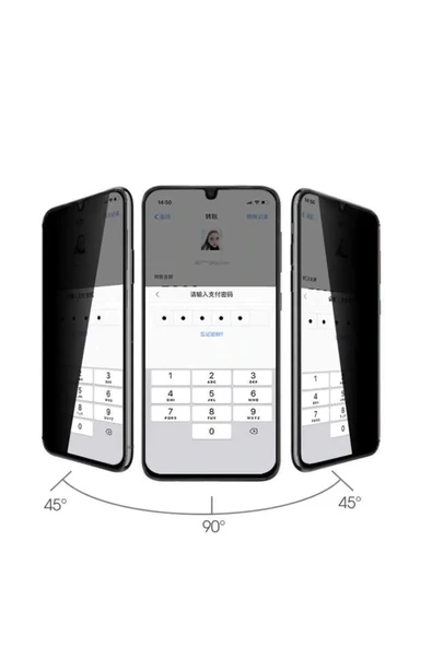 Samsung A30 Uyumlu Hayalet Ekran Gizli Tam Kaplayan Kırılmaz Cam Seramik Ekran Koruyucu Film - 4