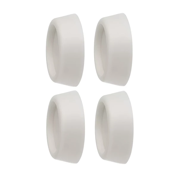 Çamaşır Makinesi Kaydırmaz Stoper Beyaz Renk 4 ADET Titreşim Gürültü Önleyici Ayak Denge Ayağı - 6