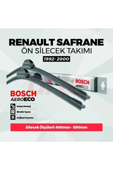 Bosch Renault Safrane Bosch Aeroeco Ön Silecek Takımı 1992-2000 ürün görseli 1