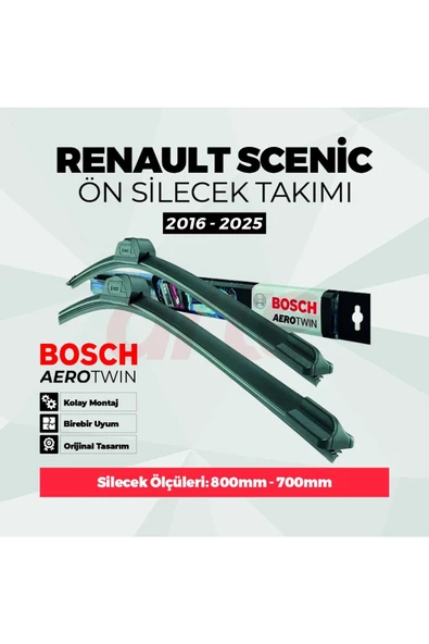 Bosch Renault Scenic IV Bosch Aerotwin Ön Silecek Takımı 2016-2024 ürün görseli 1