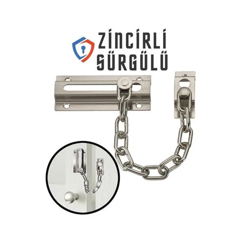 Findit Sürgülü Kapı Emniyet Kilidi Saten