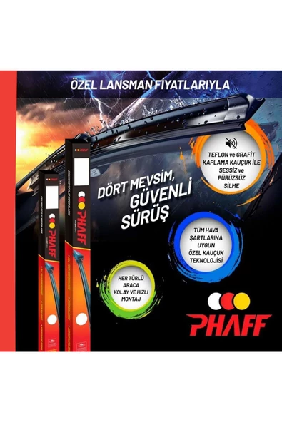 Arte Phaff Fiat Linea 2007 - Sonrası Ön Silecek Takımı Araca Özel ürün görseli 1