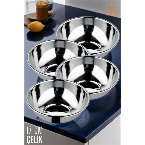 Findit Yemek Tası Paslanmaz Çelik Çorba Kasesi 4 ADET