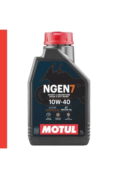 Motul NGEN 7 10W-40 4T Motosiklet Motor Yağı 1 Litre Güncel Ürün 3 Adet