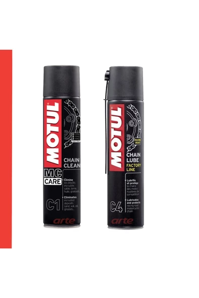 Motul C4 C1 Zincir Yağlama Zincir Temizleme Spreyi 400ml Racing ürün görseli 1