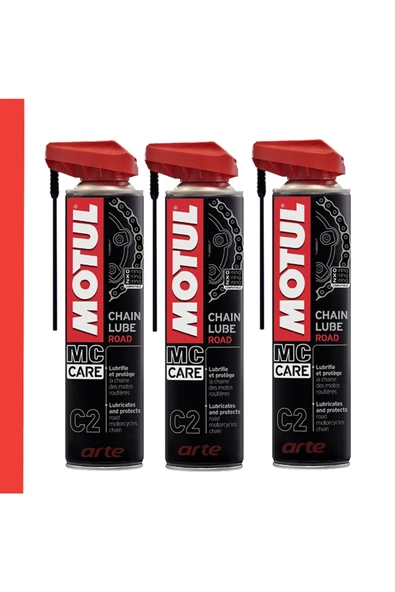 Motul C2 Zincir Yağı 400 ml Chaın Lube Road 3 Adet