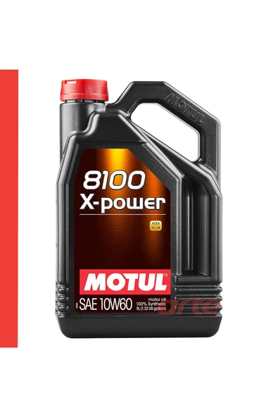 Motul 8100 X-POWER 10W-60 4 Litre Motor Yağı %100 Sentetik Motor Yağı ürün görseli 1