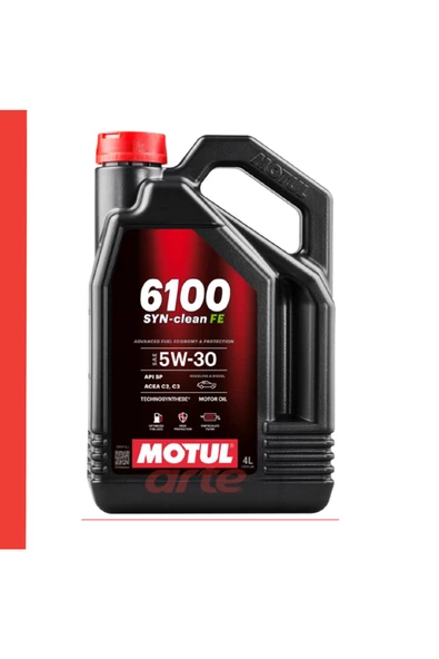 Motul 6100 SYN-clean FE 5W-30 4L Litre % 100 Sentetik Motor Yağı ürün görseli 1