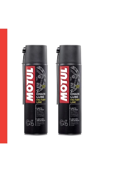 Motul C4 Zincir Yağlama Spreyi 400ml Racing Chaın Lube 2 Adet ürün görseli
