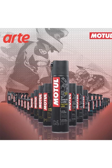 Motul C4 Zincir Yağlama Spreyi 400ml Racing Chaın Lube 2 Adet - Resim 2