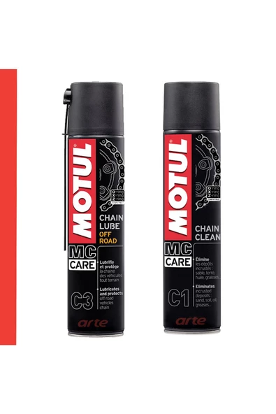 Motul C3 Off-road Zincir Yağı 400 ml C1 Zincir Temizleme Spreyi ürün görseli