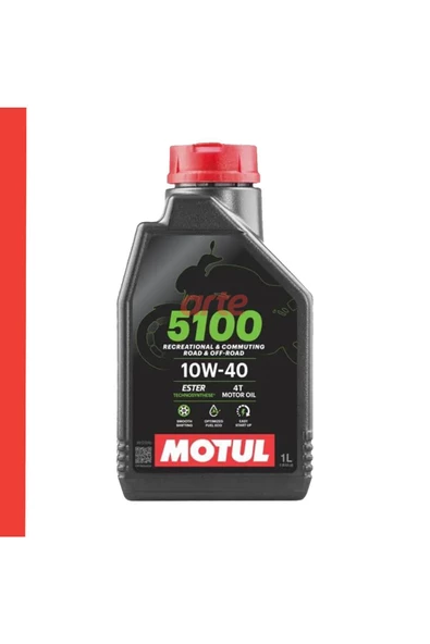 Motul 5100 10W-40 4 T Motosiklet Motor Yağı Güncel Ürün 1 Adet