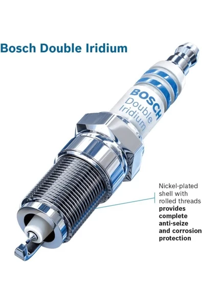 Arte Bosch Çift İridyum Buji Takımı Opel Astra 1.4 Turbo 2009-2015 - Resim 3