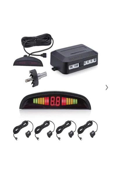 Sentinel Arte Ses Ikazlı Park Sensörü Beyaz Gri Siyah