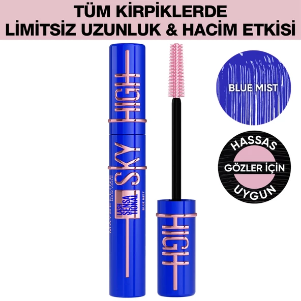 Maybelline New York Lash Sensational Sky High Blue Mist Maskara