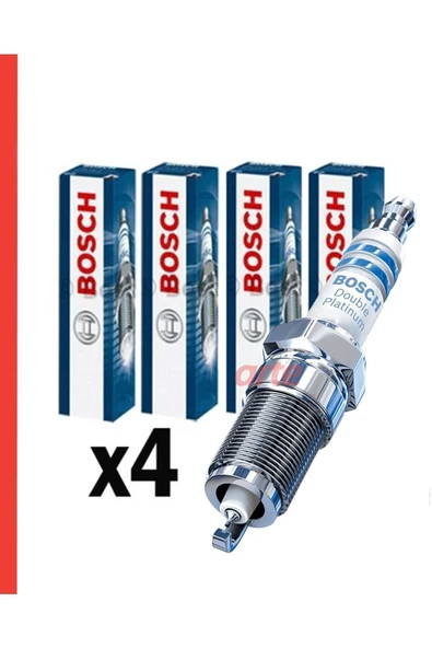 Bosch Voklswagen Passat 1.4 TSI 2014-2019 Bosch Çift Platin Buji Takımı 4 Adet