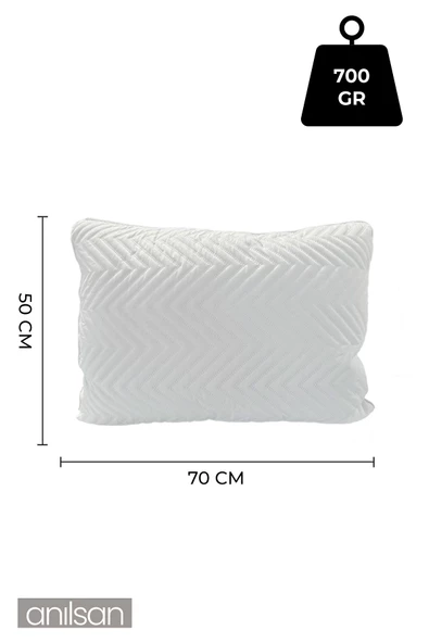 2'li Klimalı Ortopedik Yastık - Yumuşak ve Hava Kanallı 50x70 cm, 700 gr Premium Silikon - 2