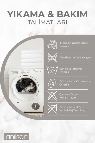 2'li Greek Beyaz Banyo Havlusu - 70x140 Cm, 490 Gr, %100pamuk, Spa Ve Otel Havlusu - 5