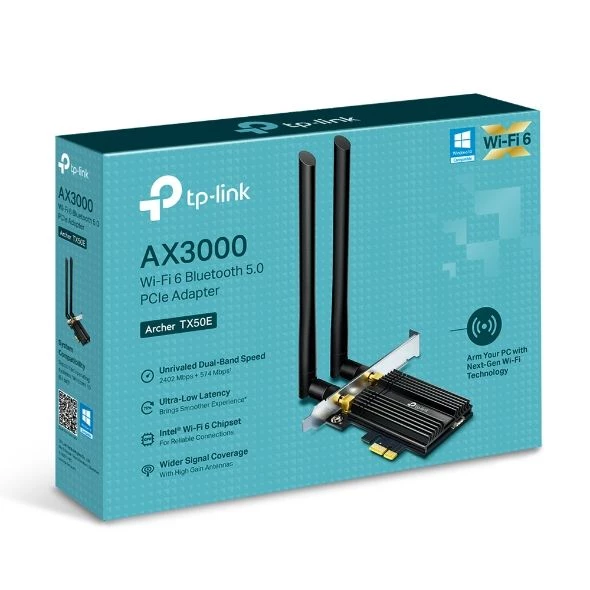 Tp-link Archer TX50E AX3000 bluetooth wi-fi 6 PCI Express - 2