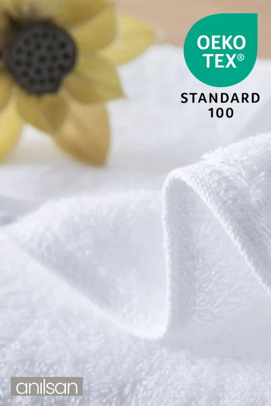 100'lü Beyaz El Havlusu - 50x90 Cm, 225 Gr, %100 Pamuk, Spa Ve Otel Havlusu, Günlük Kullanıma Uygun - 2