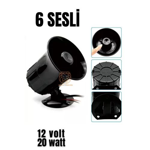Findit Alarm Sireni 6 Değişik Sesli 330858