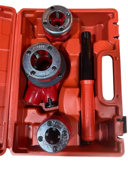 Mekanik Kollu Boru Pafta Takımı Çantalı 1/2" - 1"