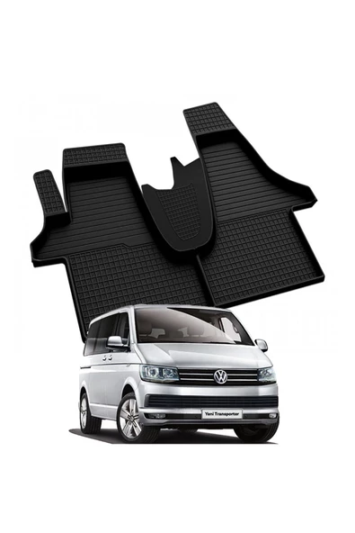 YEO  VOLKSWAGEN TRANSPORTER T5 2003-2015 Model Yılları İçin Uyumlu Yeo 4D Havuzlu Paspas Takımı ürün görseli 1