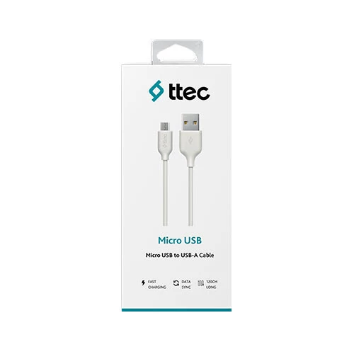 TTEC 2DK7530B MİCRO USB KABLO BEYAZ