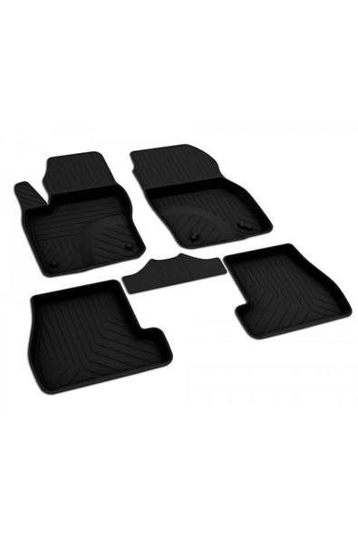 YEO FORD FOCUS 3 2011-2015 Model Yılları İçin Uyumlu Yeo 4D Havuzlu Paspas Takımı - 2