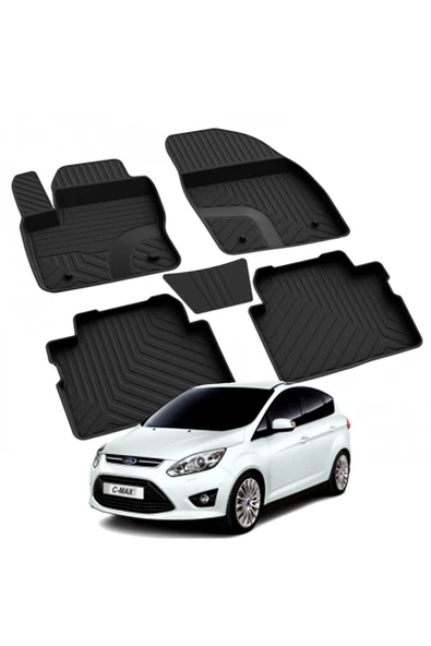 YEO  FORD C-MAX 1 2002-2010 Model Yılları İçin Uyumlu Yeo 4D Havuzlu Paspas Takımı